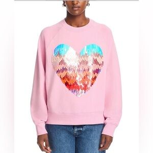 Essentiel Antwerp Womens Pink Wicked Sweatshirt Sise 4 US / 1 EU 100% cotton.